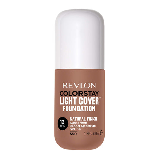 Revlon ColorStay Light Cover Liquid Foundation, Hydrating Longwear Weightless Makeup with SPF 35, Light-Medium Coverage for Blemish, Dark Spots