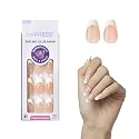 Kiss Impress No Glue Mani Press On Nails, Ideal, Classic French Manicure Kit, 30 Light Neutral + White Tip, Short, Coffin Shaped, With IMPROVED Beauty & Personal Care imPRESS