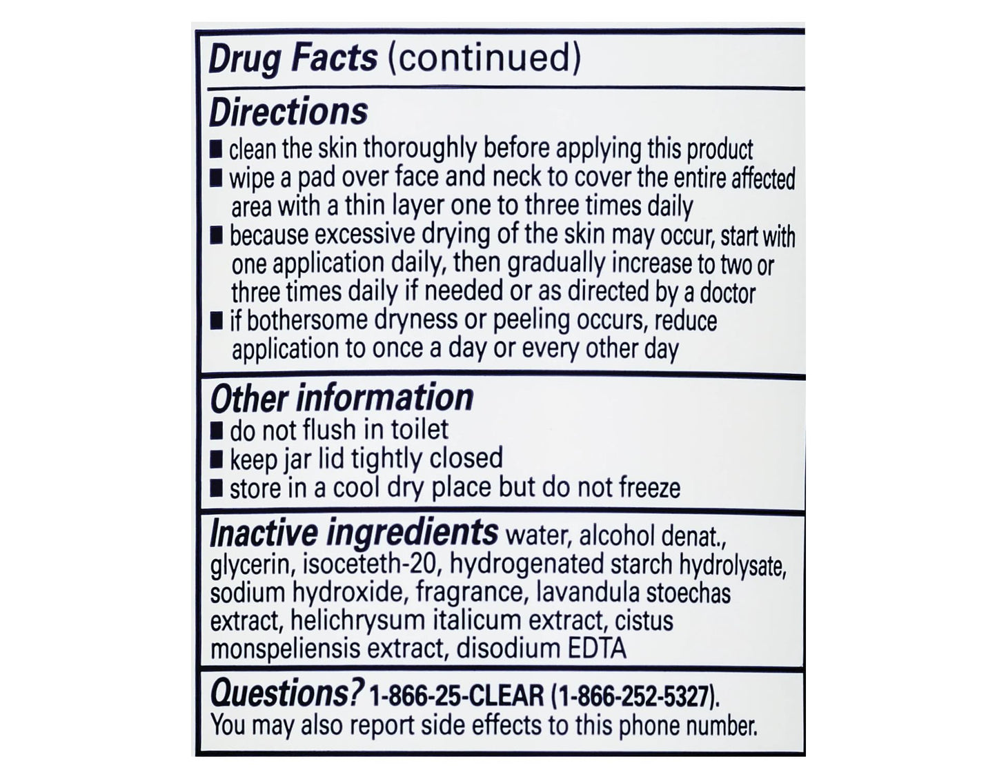 Clearasil Ultra Rapid Action Pads 90 ct
