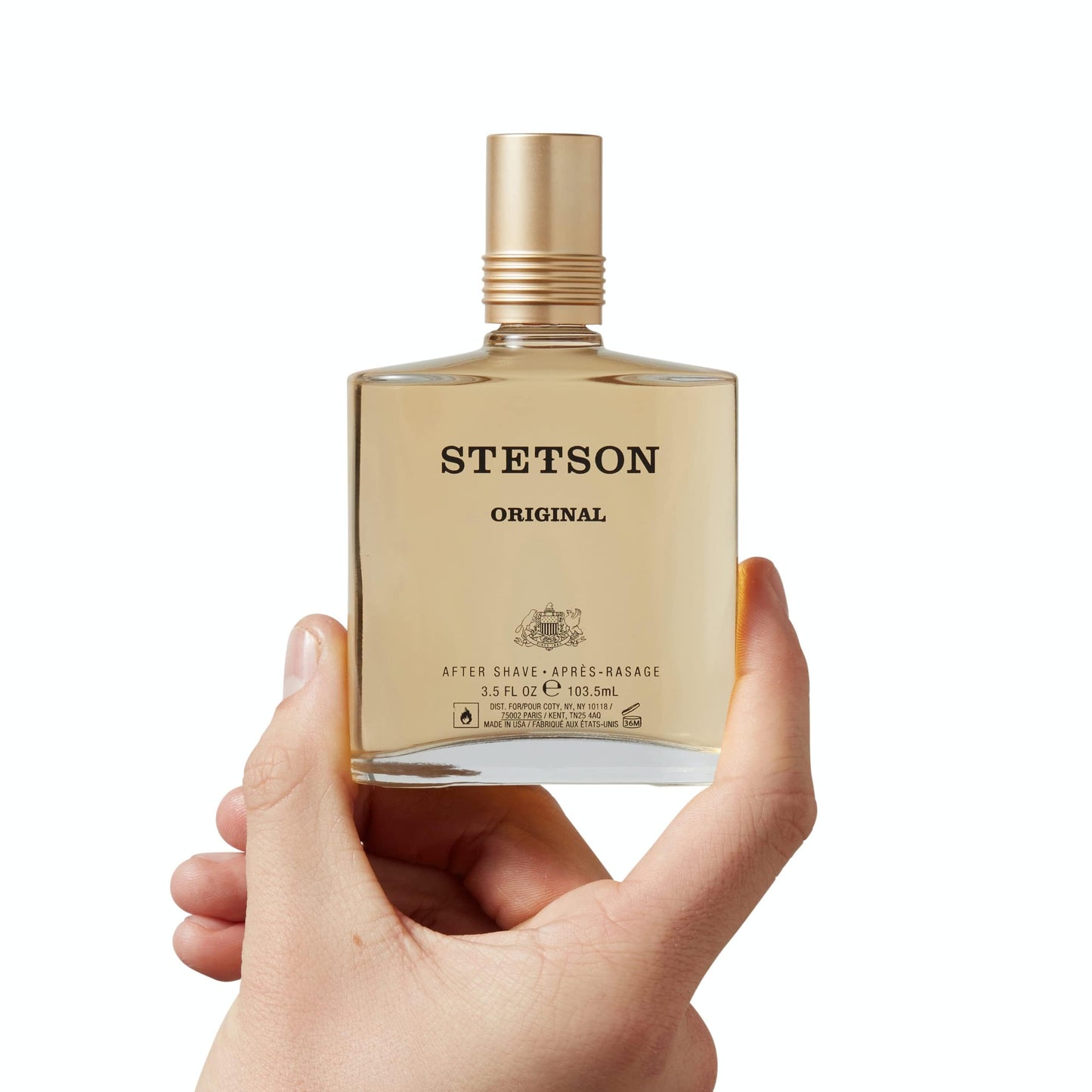 Stetson Original Aftershave - After Shave Splash for Men - Earthy and Woody Aroma with Fragrance Notes of Citrus, Patchouli, and Tonka Bean - 3.5 Fl