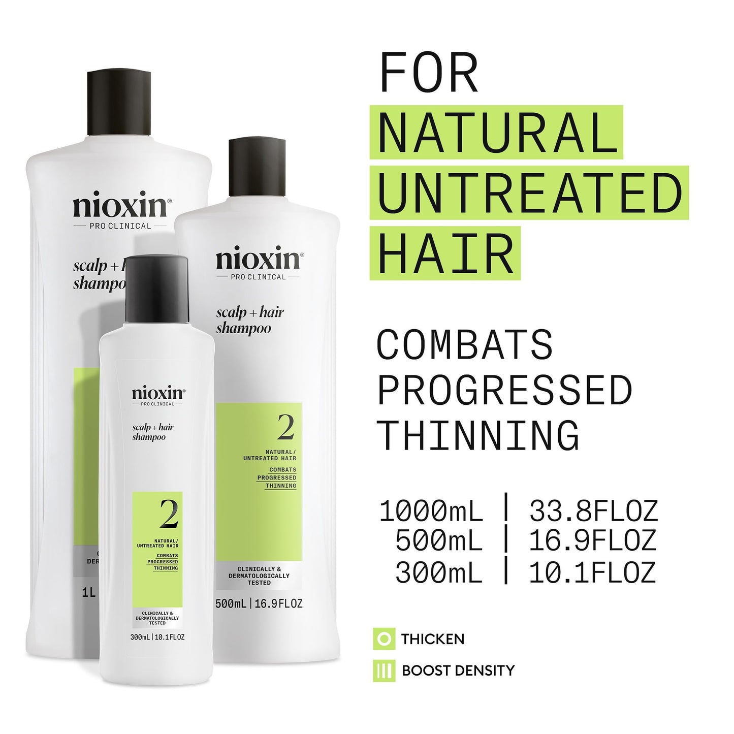 NIOXIN System 2 | Scalp Care | Shampoo | Hair Thickening | For Natural Hair Beauty and Personal Care NIOXIN