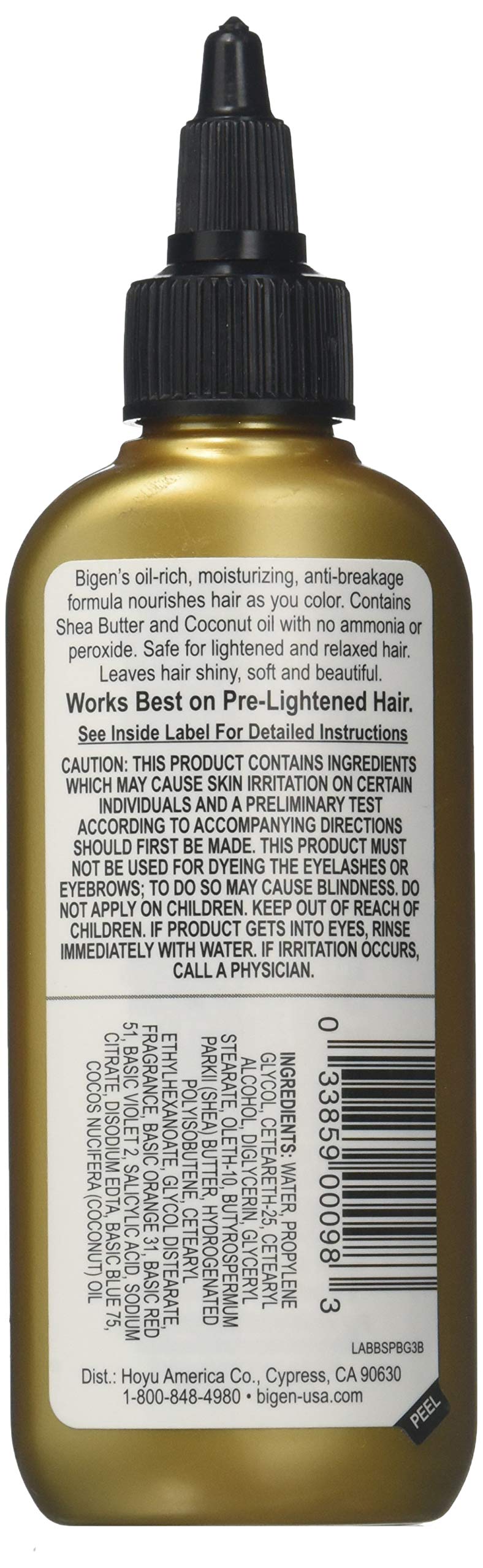 Bigen Semi-Permanent Haircolor, #Bg3 Burgundy, 3 Oz