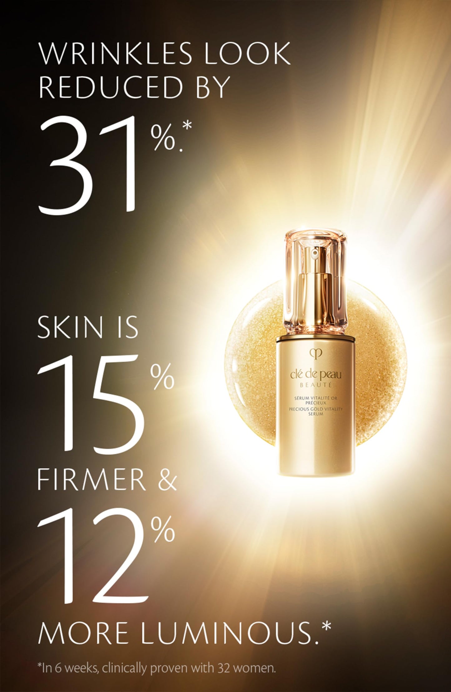 Clé de Peau Beauté, Precious Gold Vitality Serum, 1.3 Fl Oz