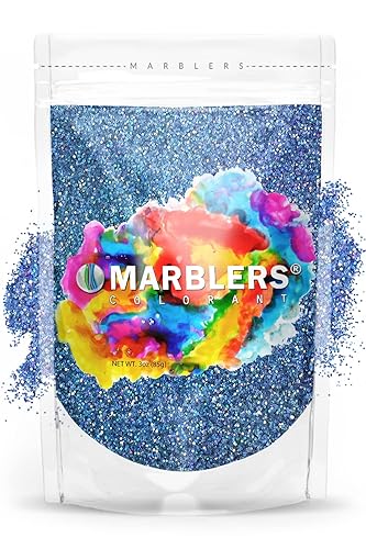 MARBLERS Holographic Glitter [Holo Denim] 3oz (85g) | Fine | Non-Toxic, Vegan, Cruelty-Free | Face, Body, Eyeshadow, Hair, Festival, Party Makeup |