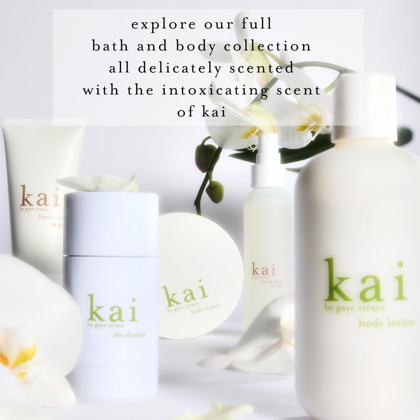 kai body lotion - a nourishing shea butter body lotion scented with fresh & light gardenia wrapped in white exotics, 8 oz | supple, glowing skin
