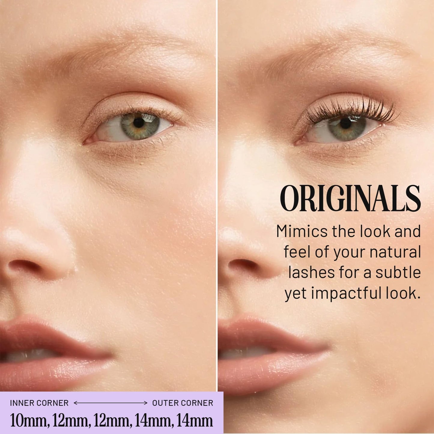 Lilac St - Originals Natural Faux Eyelash Clusters (12mm) - Soft, Natural Look - DIY Lash Extension Wisps - Lightweight & Lifelike - Lasts 10 Days