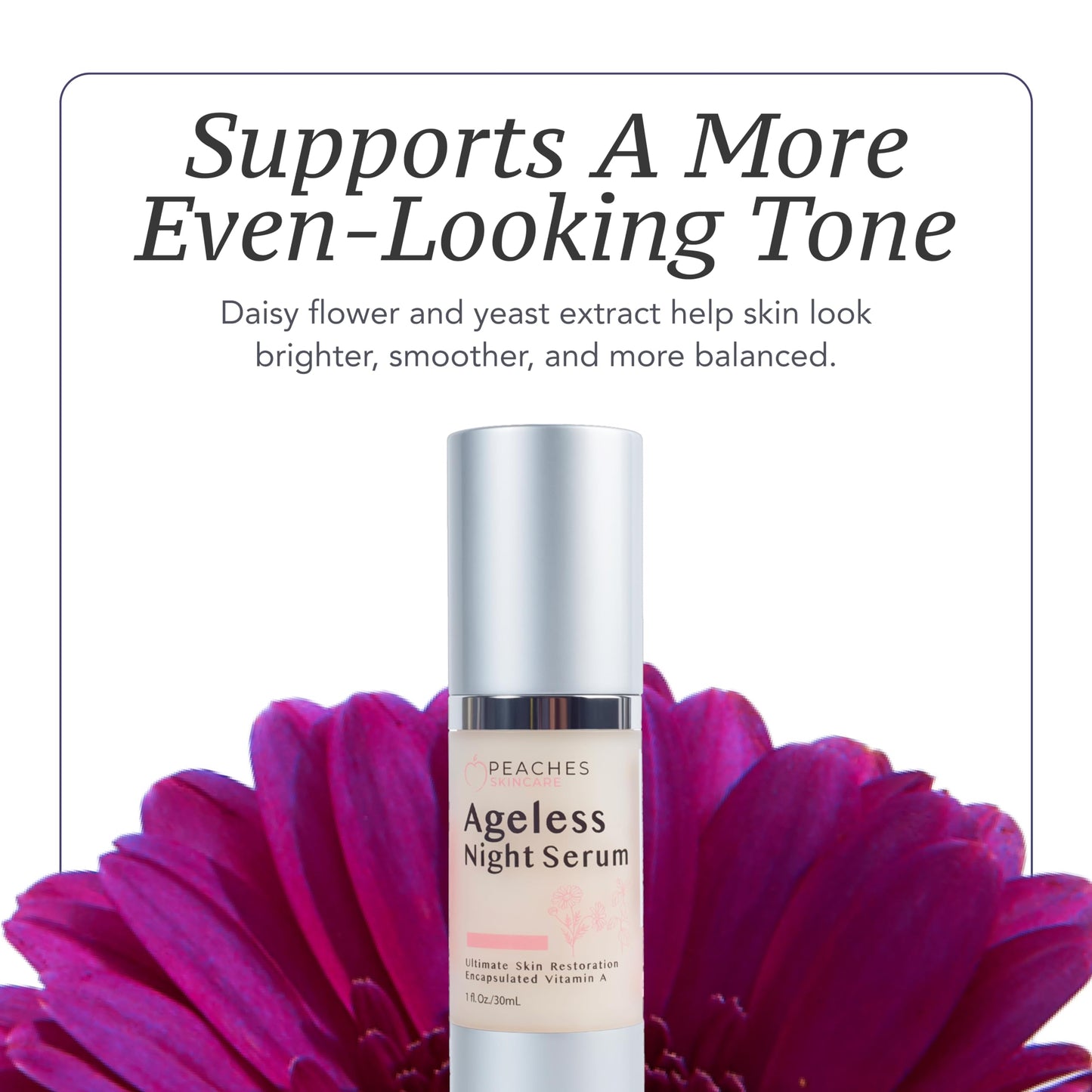 Retinol Serum for Face - Vitamin A Concentrate to Support Radiant, Even-Looking Skin - Plant-Based Facial Formula - Ageless Night Serum (1 oz)