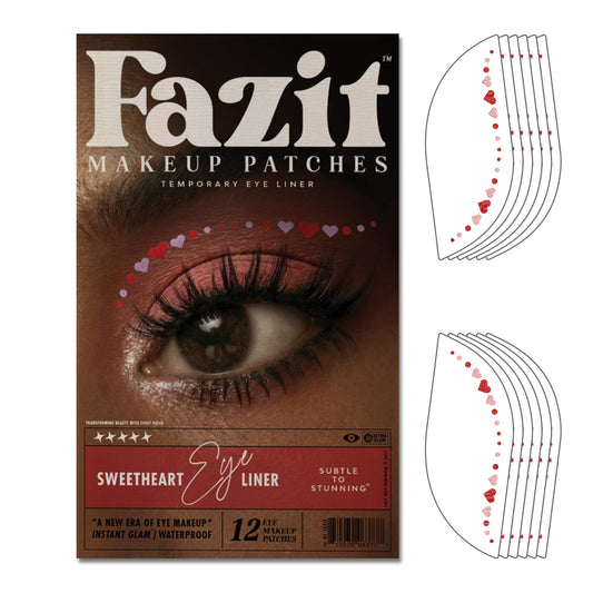 Fazit Makeup Patches - Sweetheart Wing Eyes - Glow Up Make-Up Patches - Cute Glitter Makeup Accessories for Women - Cosmetic Glitter for Face Beauty & Personal Care Fazit