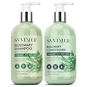 Svvimer Hair Thickening Shampoo and Conditioner - Rosemary Shampoo with Biotin Tea Tree Oil Mint for Thinning Hair - Sulfate Free for Women and Men