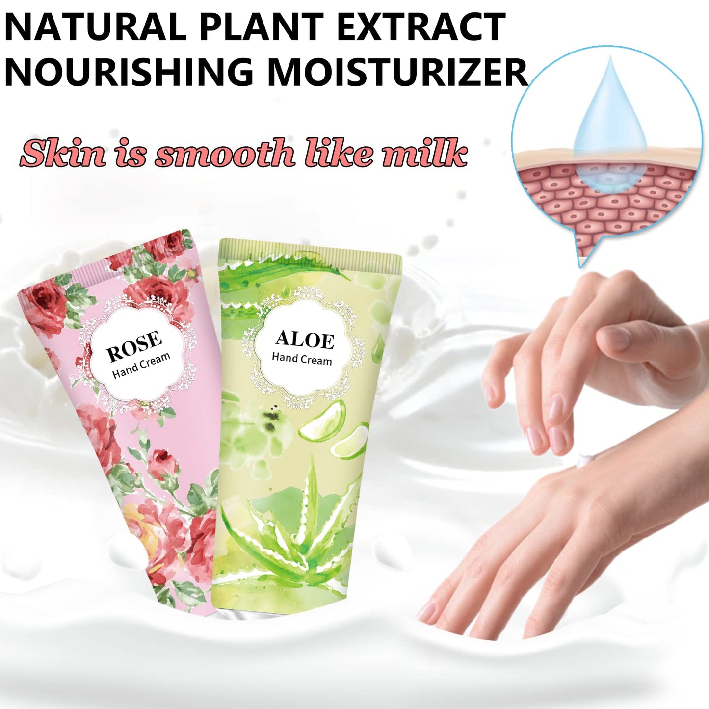 74 Pack Hand Cream Gift Set For Women and Girls,Stocking Stuffers Christmas Gifts Bulk,Appreciation Gifts,Nurses Gifts,Natural Plant Hand Lotion