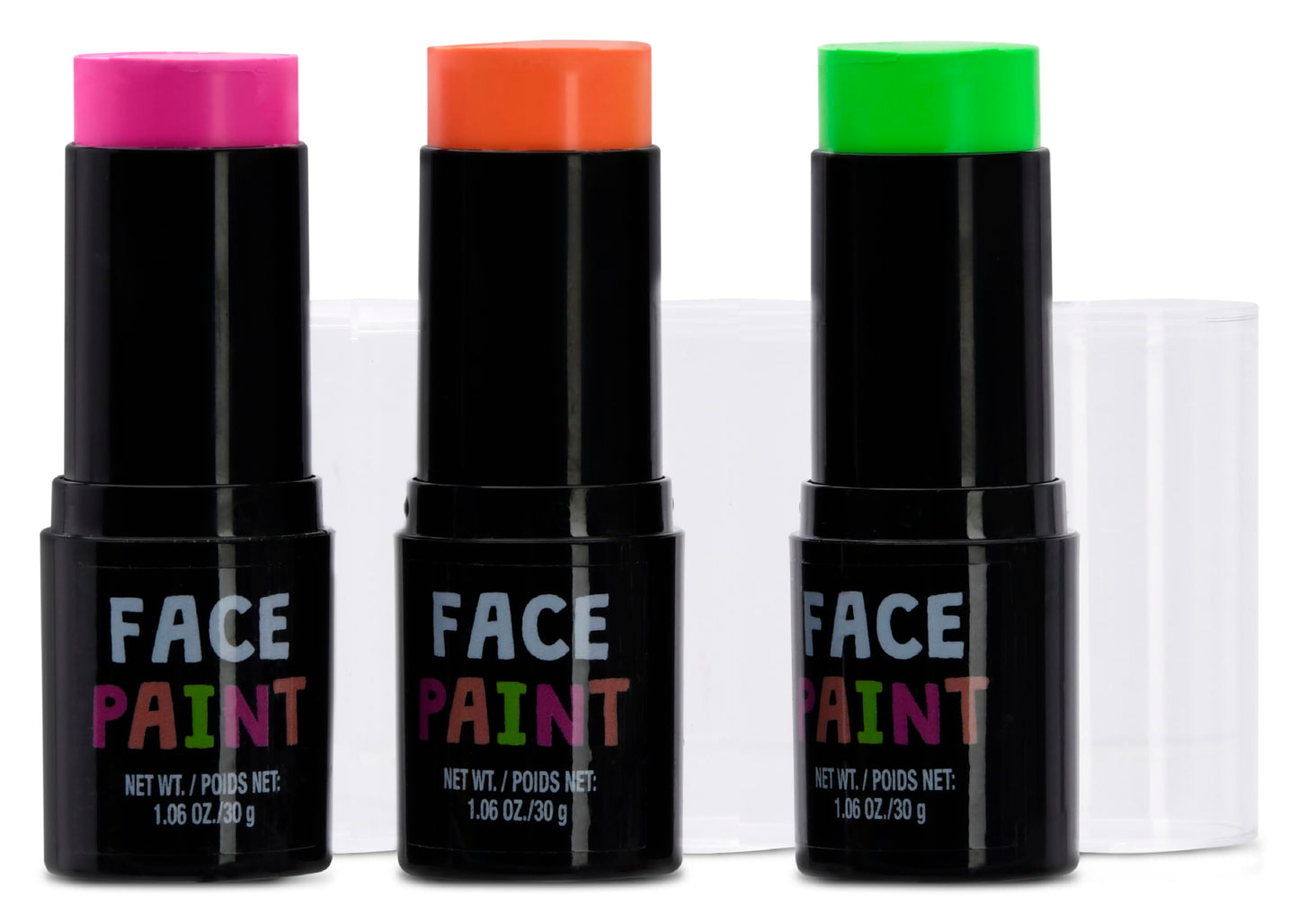 iscream Autumn Glam 3-piece Multicolor Sheer Neon Face Paint Stick Set