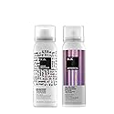 IGK Hair Treatment Travel Size Set | Antisocial Dry Hair Mask + Good Behavior Spirulina Spray | Overnight Bond-Building + Keratin Like Smoothing