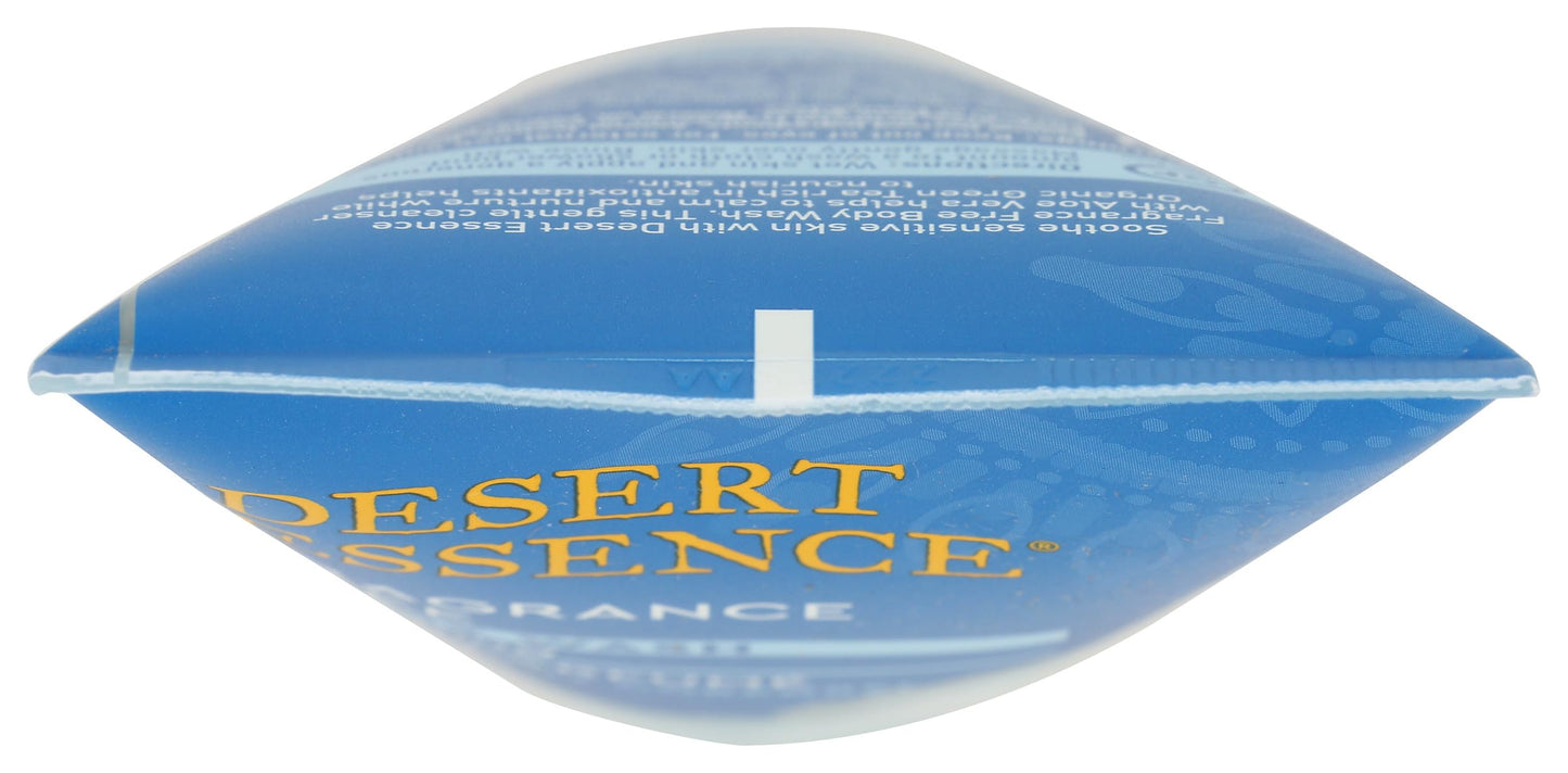 Desert Essence Fragrance Free Body Wash Sensitive Skin-Friendly Plant-Based Cleanser with Organic Aloe, Green Tea & Jojoba Oil - Nourishing