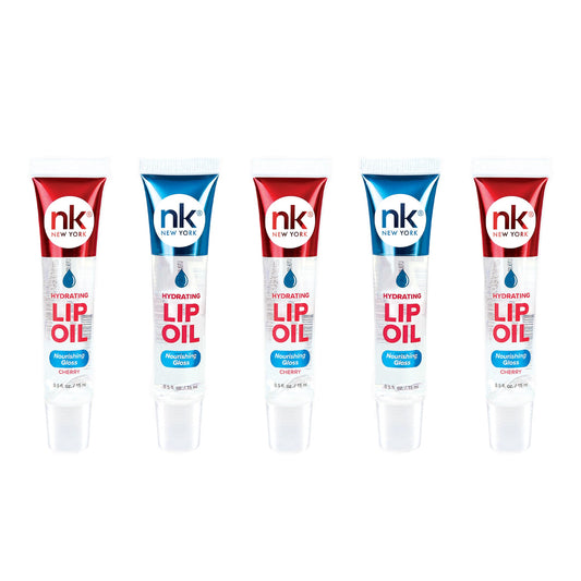 Nicka K Hydrating Lip Oil Nourishing Glass (GLOSS2PK-CHERRY3PK) Beauty & Personal Care NICKA K NEW YORK