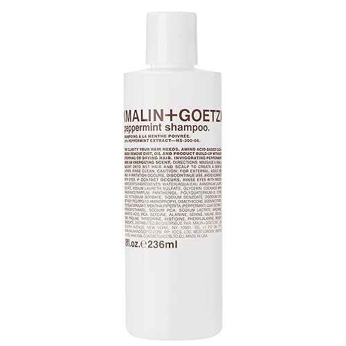 MALIN+GOETZ Shampoo Clarifying Peppermint | Daily Cleanser with Amino Acids | Vegan, Sulfate-Free & Unisex (8 Fl Oz)