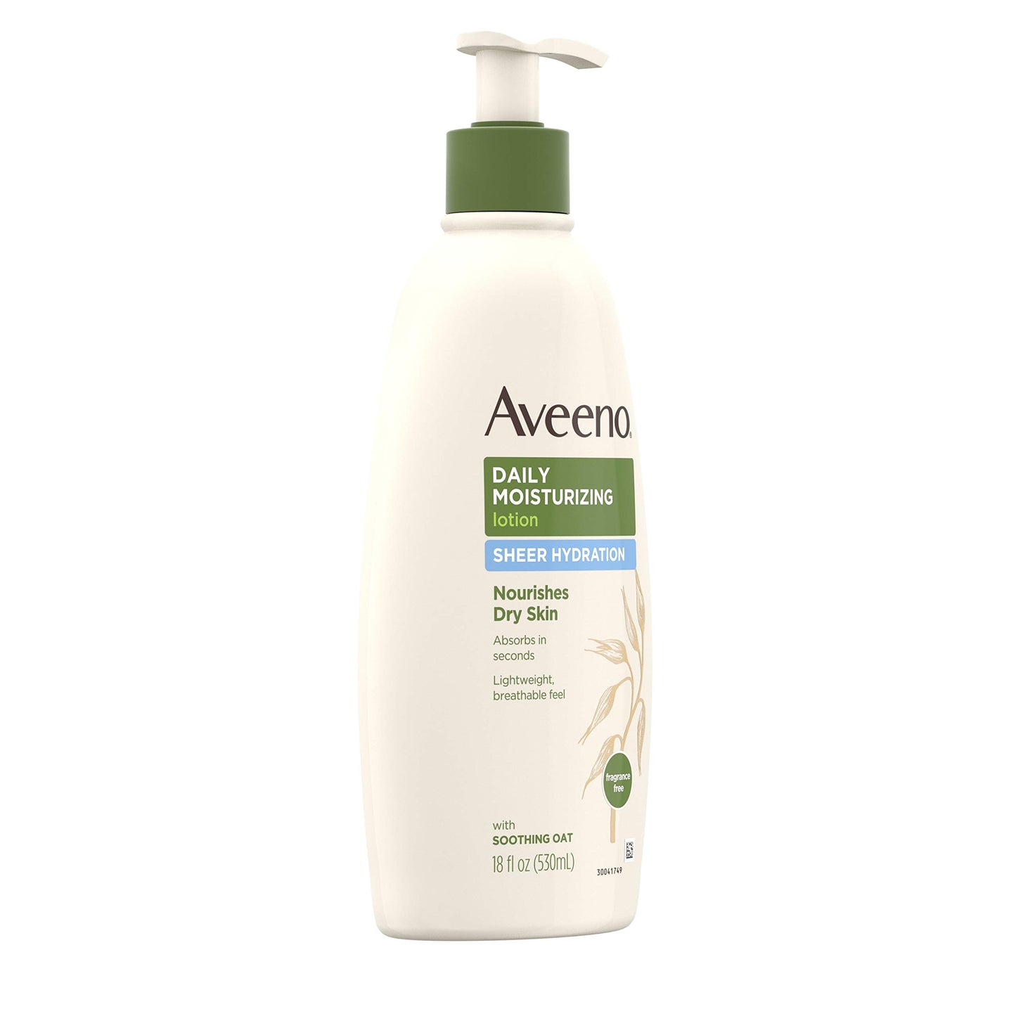 Aveeno Sheer Hydration Daily Moisturizing Lotion for Dry Skin with Soothing Oat, Lightweight, Fast-Absorbing & Fragrance-Free Intense Body