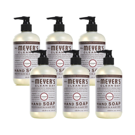 Mrs. Meyer's Clean Day Liquid Hand Soap Bottle, Lavender, 12.5 Fl Oz (Pack of 6) Beauty & Personal Care Mrs. MEYER'S
