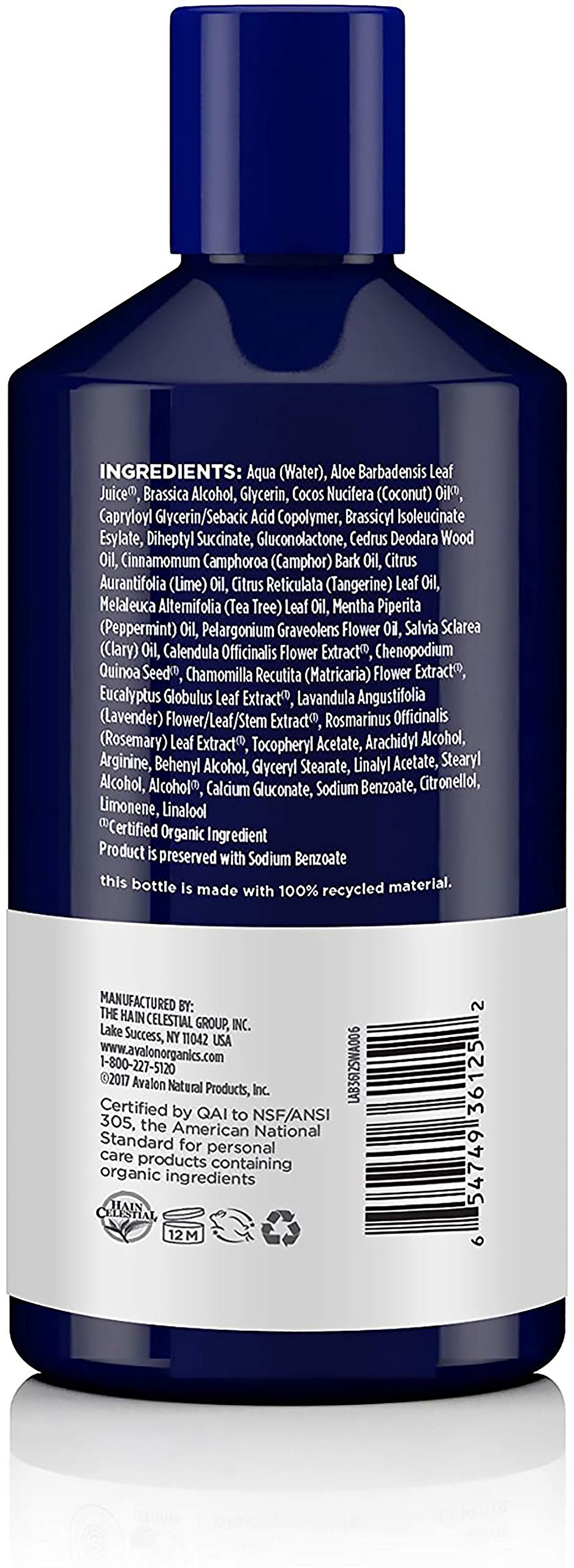Avalon Organics Therapy Scalp Normalizing Conditioner, Tea Tree Mint, 14 Oz
