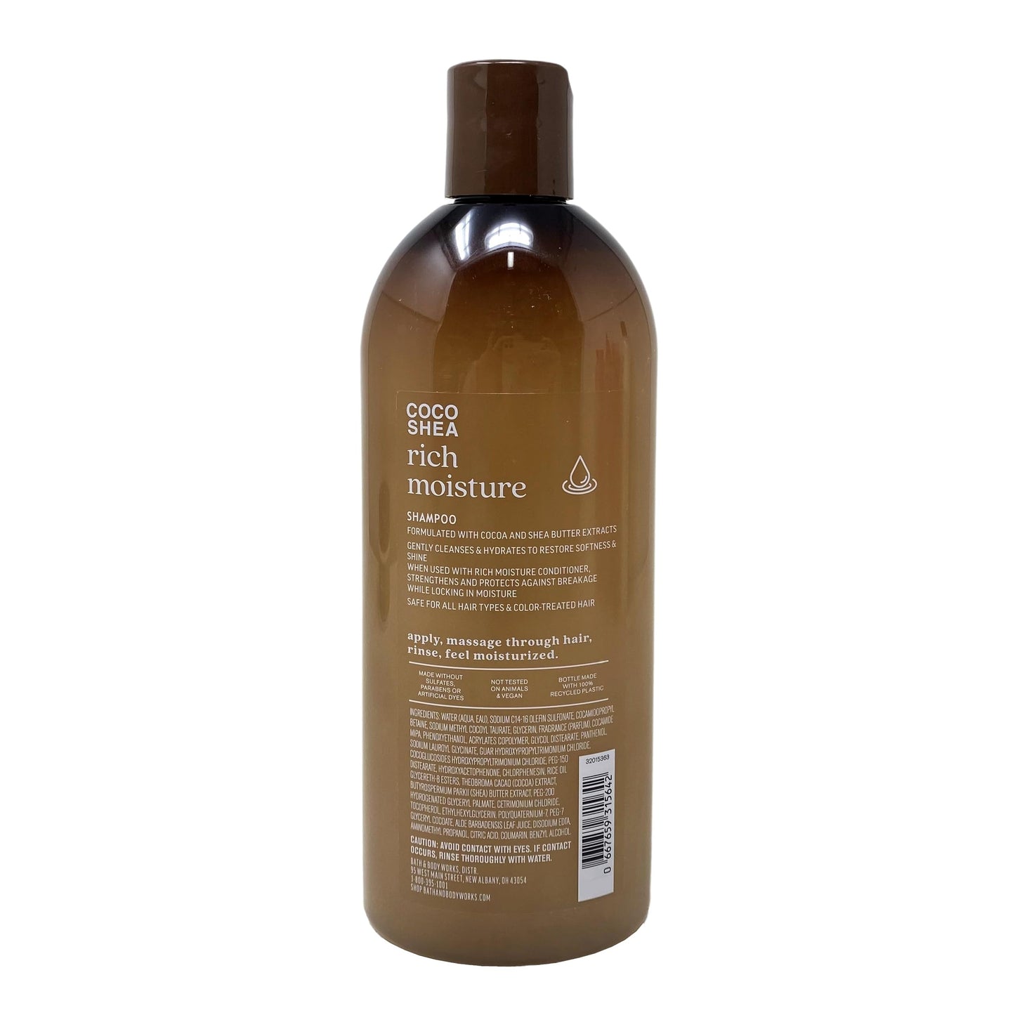 Bath & Body Works Coco Shea Rich Moisture Shampoo and Conditioner Bundle with a Natural Oats Sample Soap