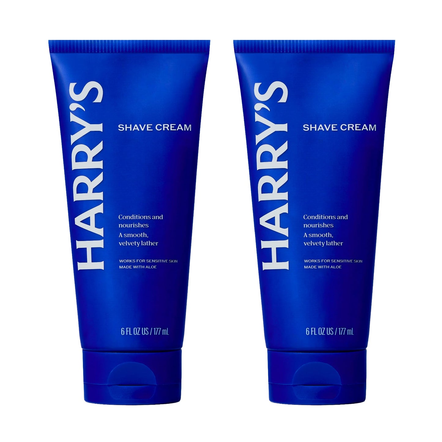 Harry's Shaving Cream for Men with Aloe and Eucalyptus - (2 Pack) 6 oz - Conditions Skin and Softens Facial Hair for Shaving - Safe for Sensitive Skin