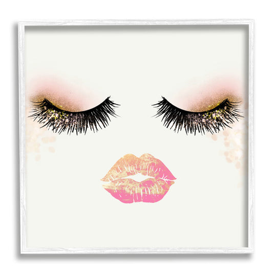 Stupell Industries Babe Face Sparkling Glamorous Fashion Mascara Makeup, Design by Ziwei Li