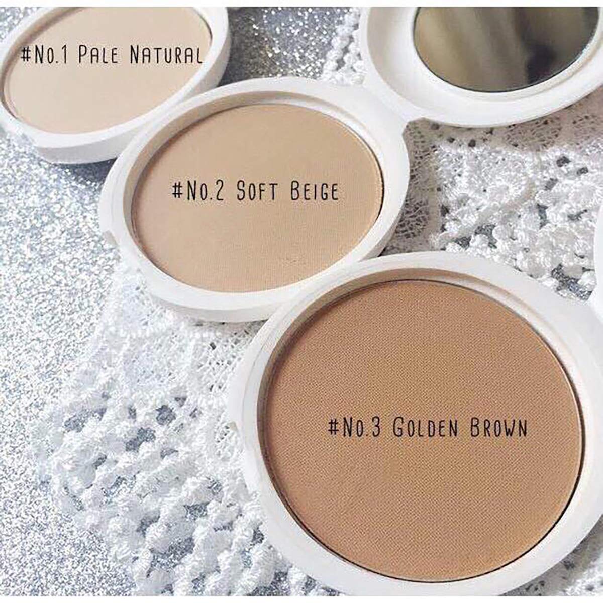 Super Oil Control Face Compact Foundation Powder loose Translucent Perfect Skin Smooth Radiance Oil-free Pressed Soft Beige Lightweight long-lasting