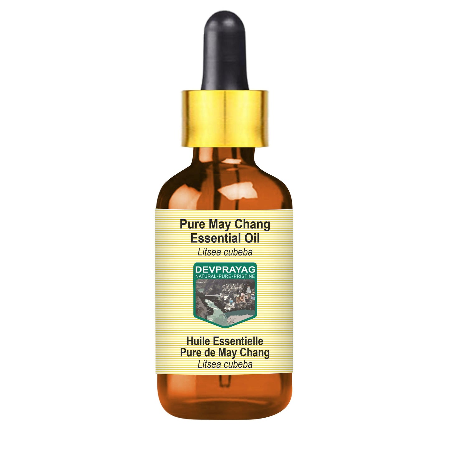 Devprayag May Chang Essential Oil (Litsea cubeba) with Glass Dropper - Pure - Non-Sticky - Non-Greasy - Lightweight - Men & Women - All Skin Types Beauty and Personal Care DEVPRAYAG