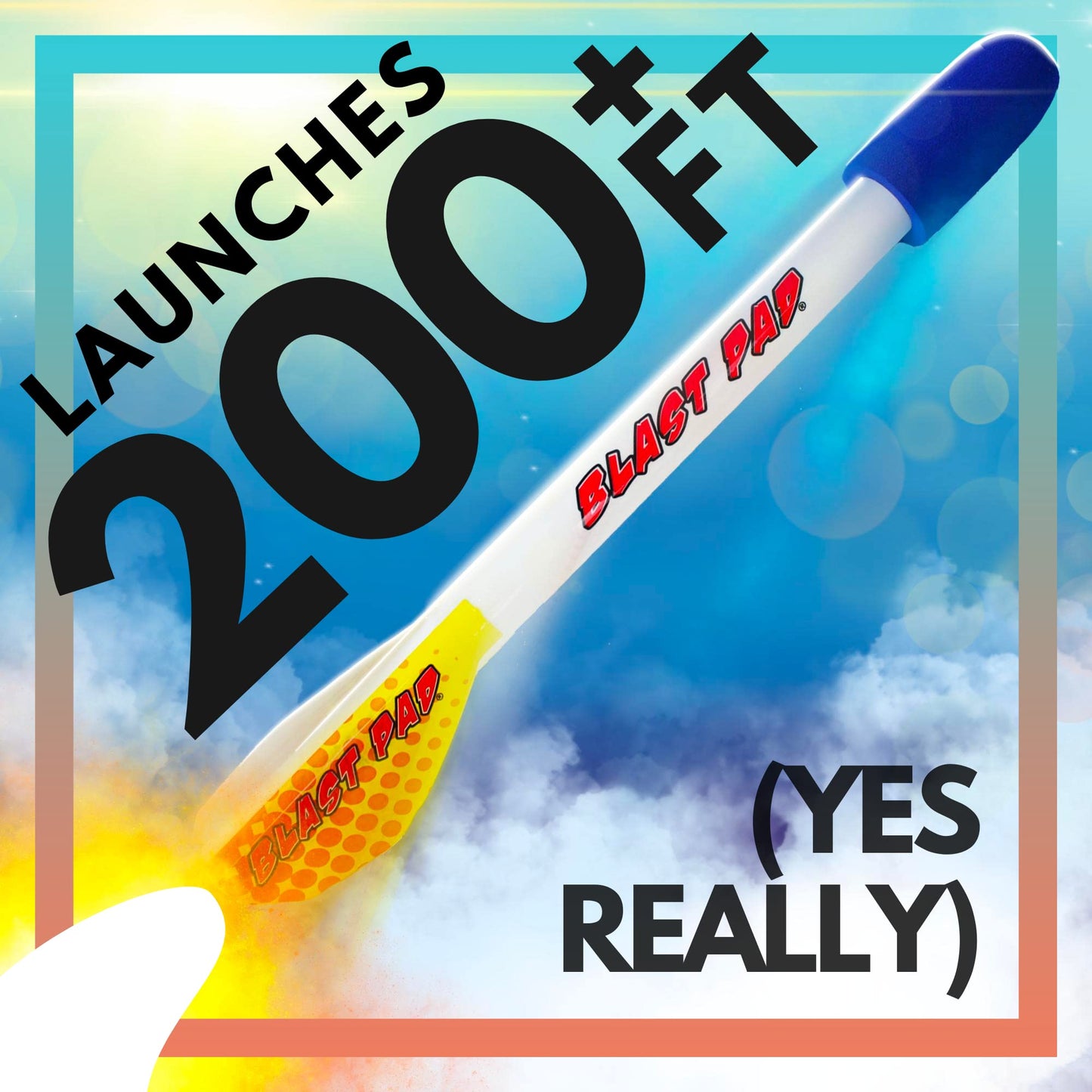 Marky Sparky Blast Pad Rocket Launcher - Designed in USA - Highest Flying Rocket - Super Durable Rockets and Stomp Pad Launcher - Top Outdoor Toys…