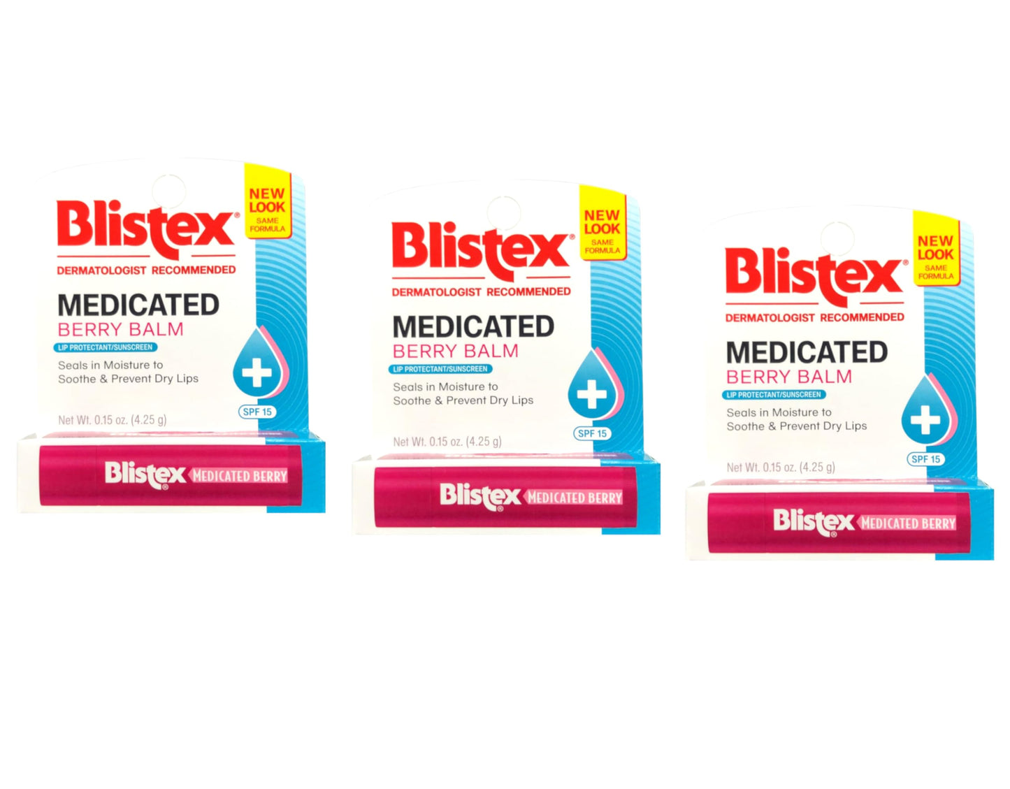 Blistex Medicated Berry Lip Balm, 3 pack Beauty and Personal Care Blistex