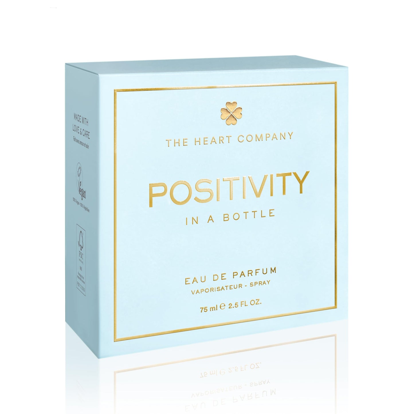THE HEART COMPANY POSITIVITY in a bottle | Fresh Perfume for women | Vegan Gifts for women | Women's Eau de Parfum Spray 75ml - 2.5 fl oz.