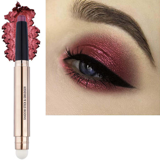 Metiplou Red Eyeshadow Stick Eyeliner pencil For Eye Makeup Cream Shimmer Smooth Glitter Dark Light Matte Single Crayon Primer Palette Hypoallergenic