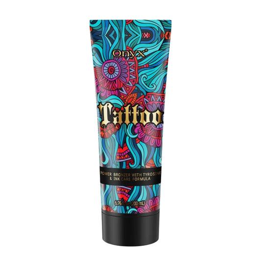 Tattoo Safe Tanning Bed Lotion - Indoor Dark Tanning Accelerator with Fade Protection | Tattoo Color Enhancer & Hydrating Skin Formula | 6.76 Fl Oz