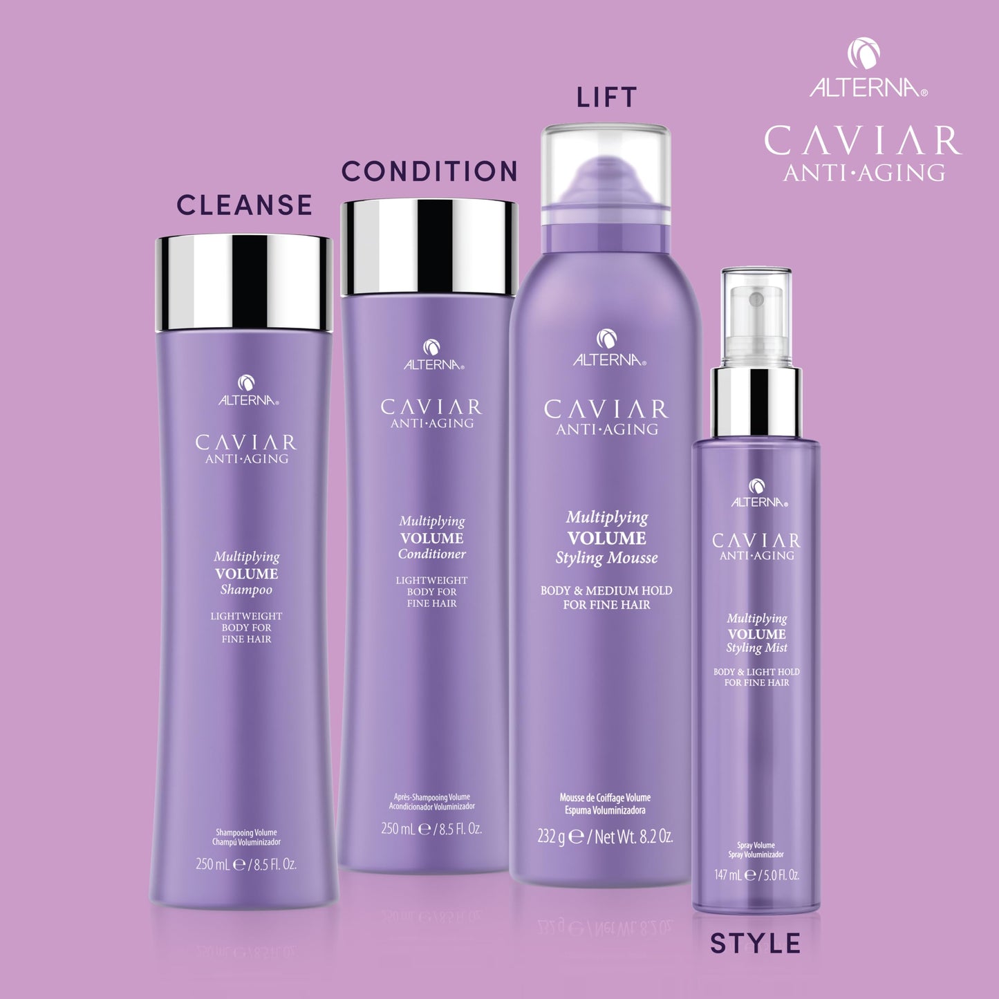 Alterna Haircare CAVIAR Anti-Aging Multiplying Volume Conditioner 8.5Fl Oz | For Fine, Limp or Thin Hair | Create Instant Volume and Thickness |