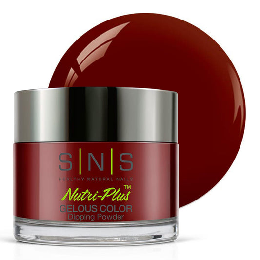 SNS Nail Dip Powder, Gelous Color Dipping Powder - Angola Rock Candy (Brown/Maroon, Cream) - Long-Lasting Dip Nail Color Lasts 14 Days - Low-Odor & No Beauty & Personal Care SNS Healthy Natural Nails
