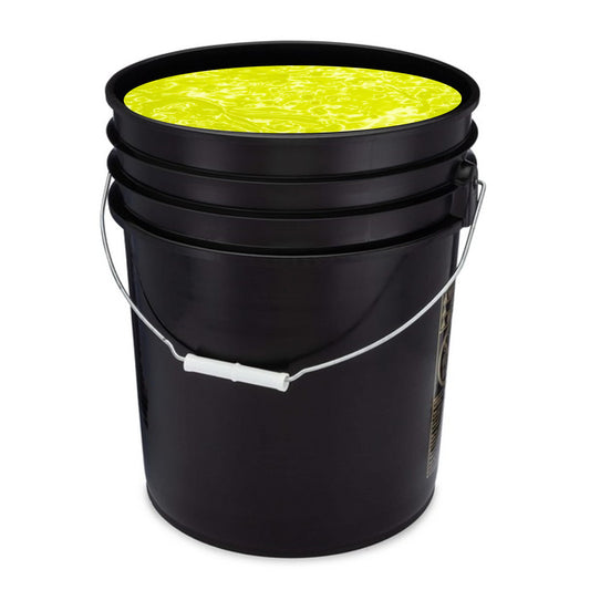 Handy Art UV Neon Event Paint, Yellow, 5 Gallon Bucket, Blacklight Glow Paint for Parties, Raves, Festivals, Splash Painting, Washable Easy Clean Up