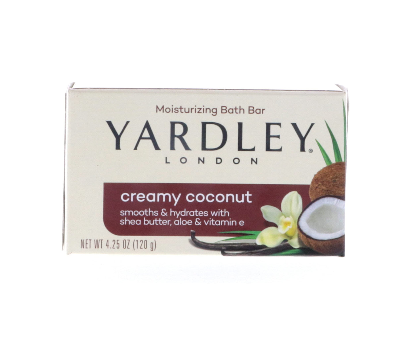 Yardley, Bar Soap Creamy Coconut, 4.25 Ounce