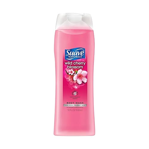 Suave Essentials Wild Cherry Blossom Body Wash, 18 Fl. Oz., Pack of 2