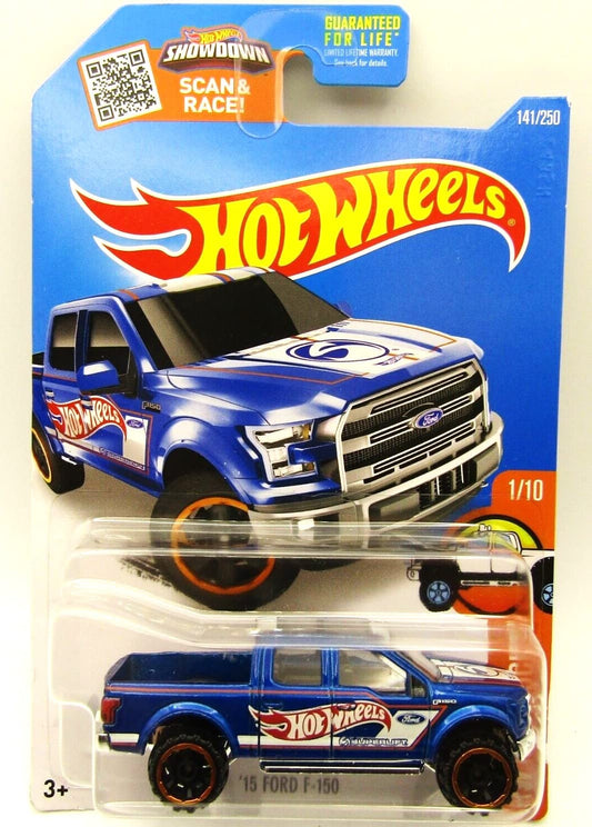 Hot Wheels 2016 HW Hot Trucks '15 Ford F-150 141/250, Blue