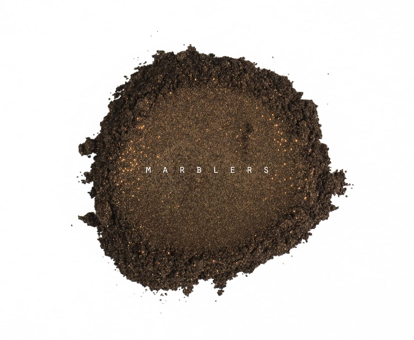 MARBLERS Glitter Mica Powder [Cocoa Cream] 0.14oz (4g) | Glitter Mica | Highly Pigmented | Non-Toxic, Vegan, Cruelty-Free | Eyeshadow, Body Butter