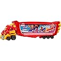 Hot Wheels RacerVerse Marvel Hulkbuster Hauler, Transport & Store Up to 10 Toy Vehicles, Detachable Cab with Flip-Up Helmet & Non-Removable Figure