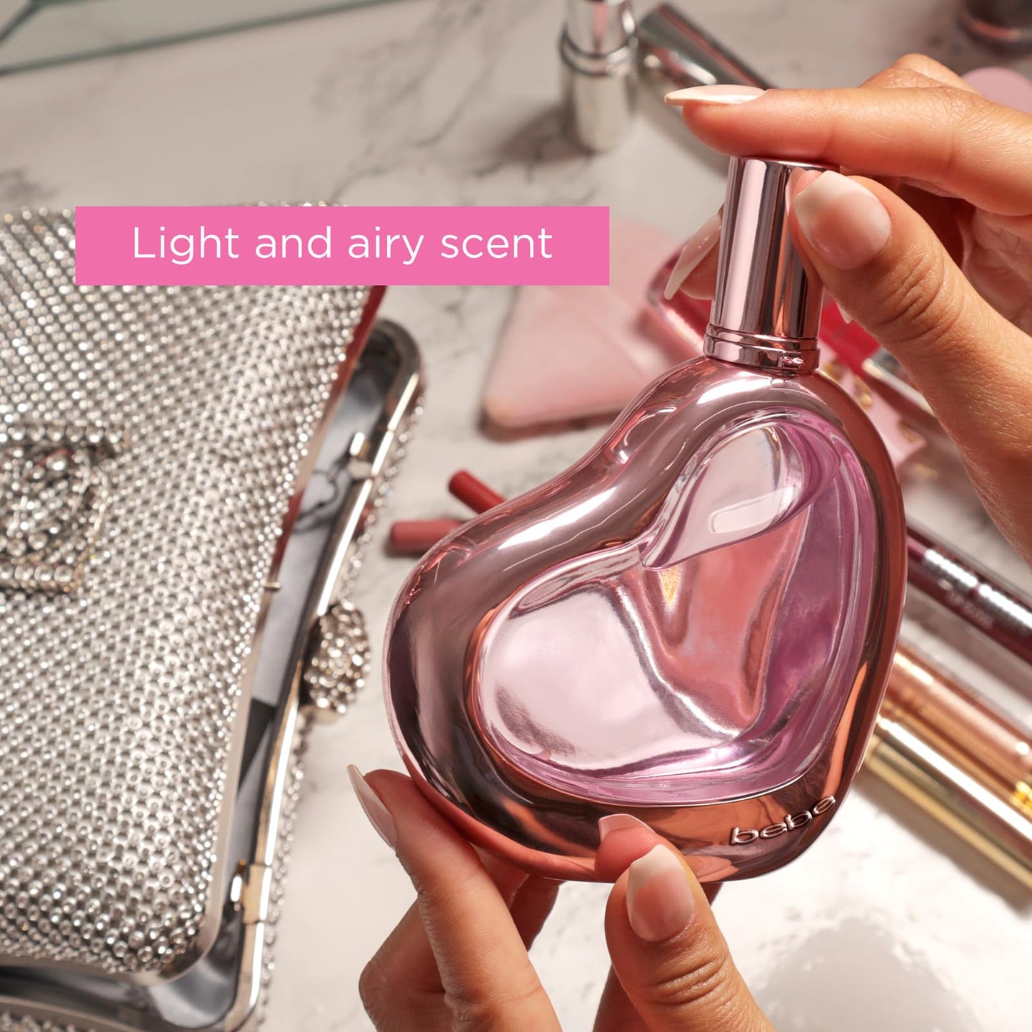 Bebe Sheer Eau de Parfum Spray for Woman - Long Lasting Amber Floral Womens Fragrance - Notes of Citrus Cocktail, Pink Peony and Sandalwood Perfume