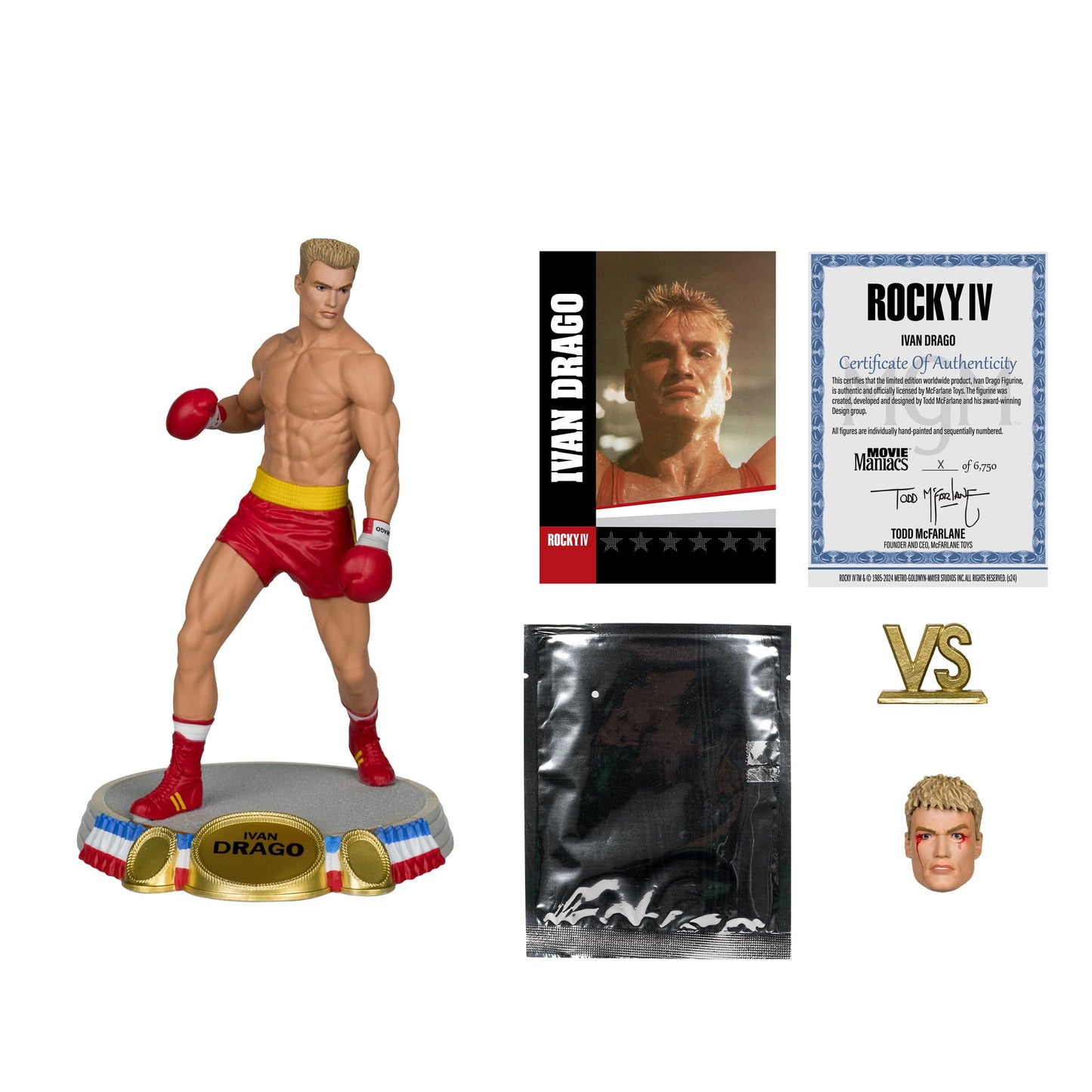 McFarlane Toys - Ivan Drago (Rocky IV) 6in Posed Figure