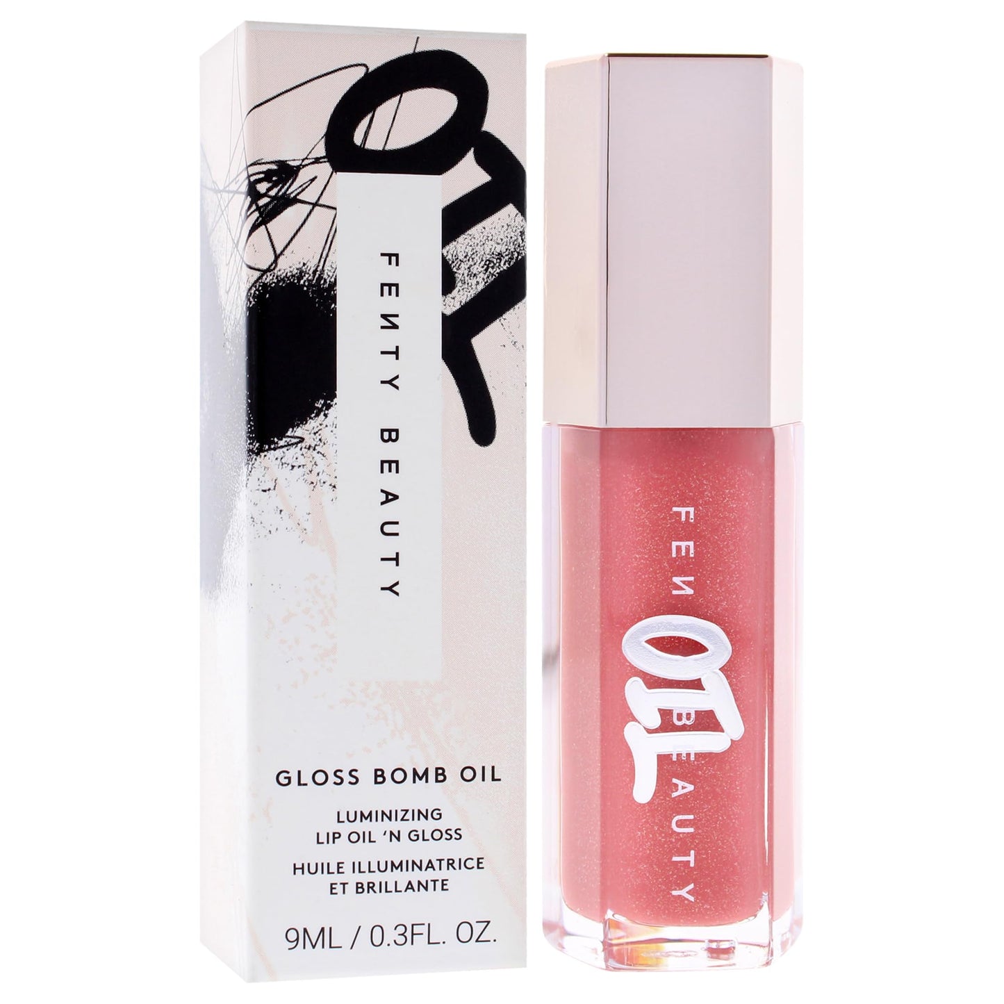 Gloss Bomb Luminizing Lip Oil N Gloss - 01 Fussy by Fenty Beauty for Women - 0.3 oz Lip Gloss