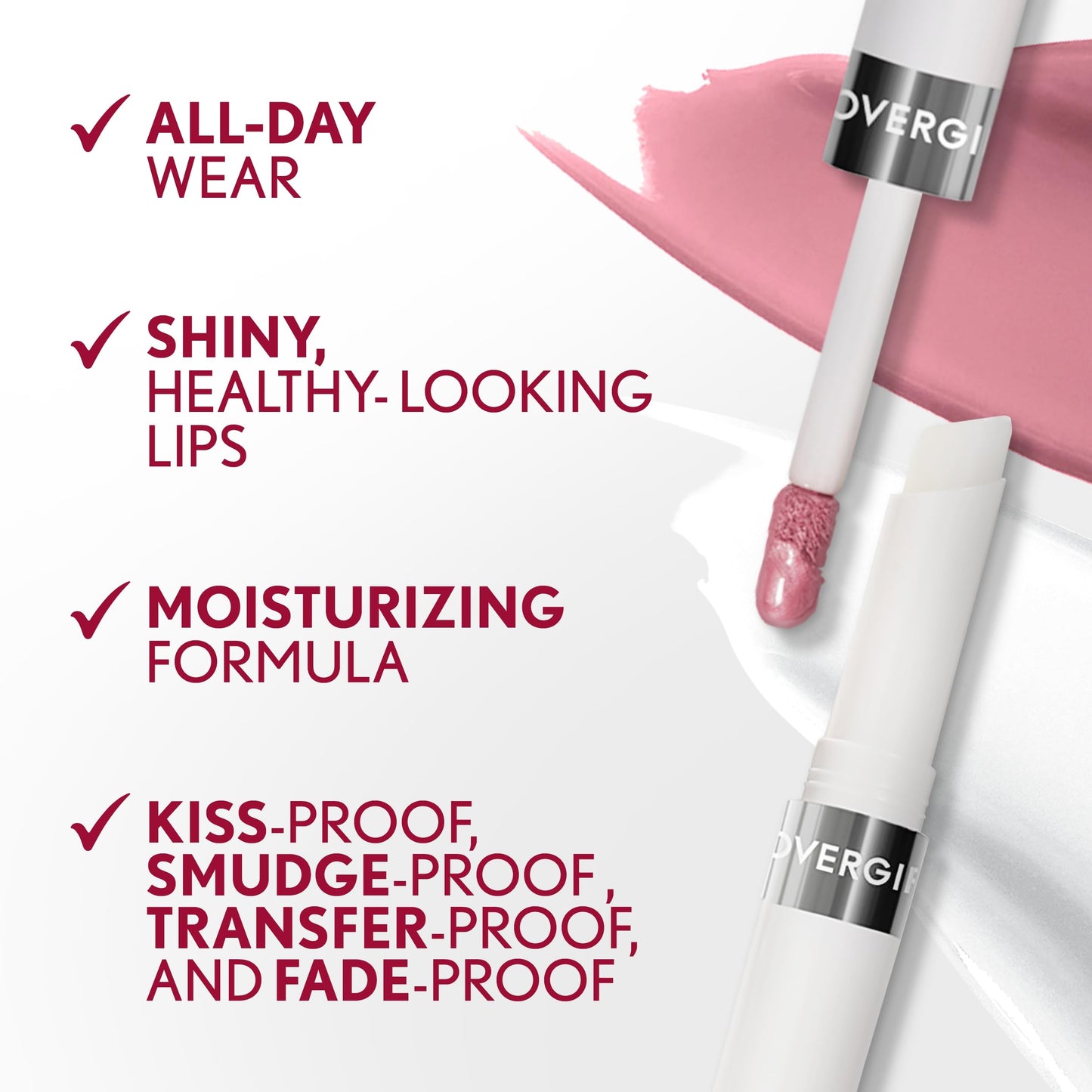 Covergirl Outlast All-Day Lipcolor, Wine To Five 538 - 2 tubes, 0.13 oz total (Pack of 3)
