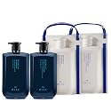 R+Co BLEU Essential Shampoo and Conditioner Liter Set - Daily Cleansing & Lightweight Hydration for All Hair Types - Smooths, Repairs, Detangles