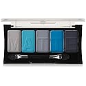 L.A. COLORS 5 Color Matte Eyeshadow Palette, Blue Denim CEM474