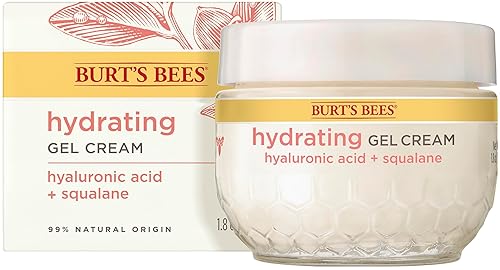 Burt's Bees Truly Glowing Replenishing Gel Cream, Moisturizer with Hydrate and Glow Complex for Normal and Combination Skin, 1.8 Fluid Ounces