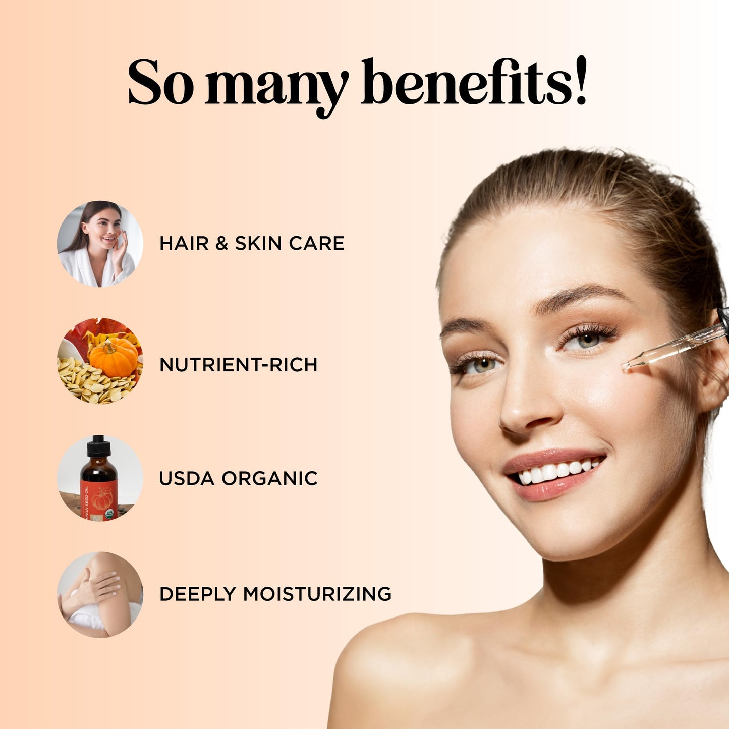Maple Holistics Pumpkin Seed Oil Organic Certified - 100% Pure Organic Pumpkin Seed Oil for Hair and Anti Aging Face Oil - USDA Organic for Dry Hair Beauty and Personal Care Maple Holistics