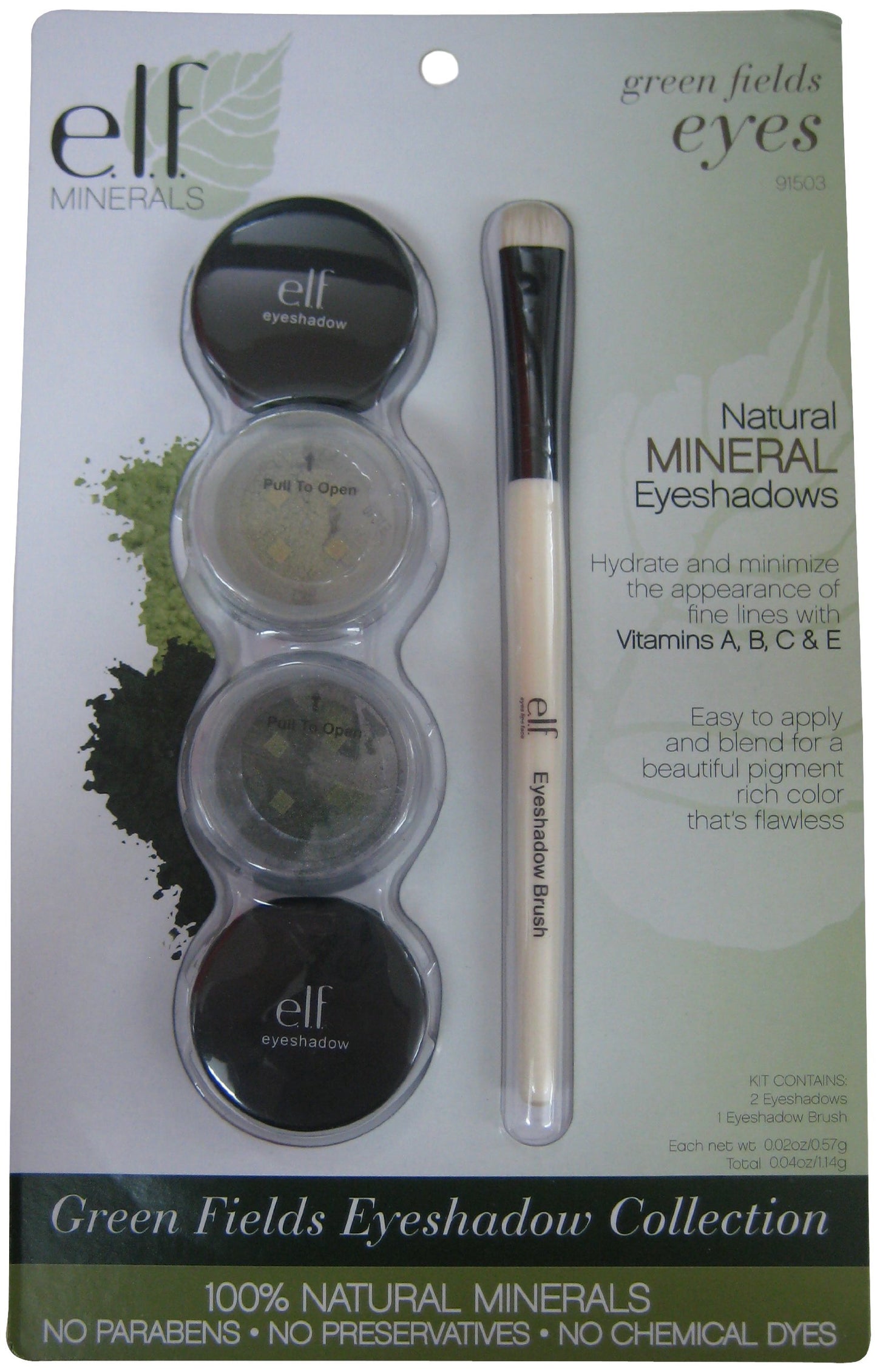 E.l.f. Mineral Eyeshadow Green Fields Edition, 4-Ounce (Pack of 2)