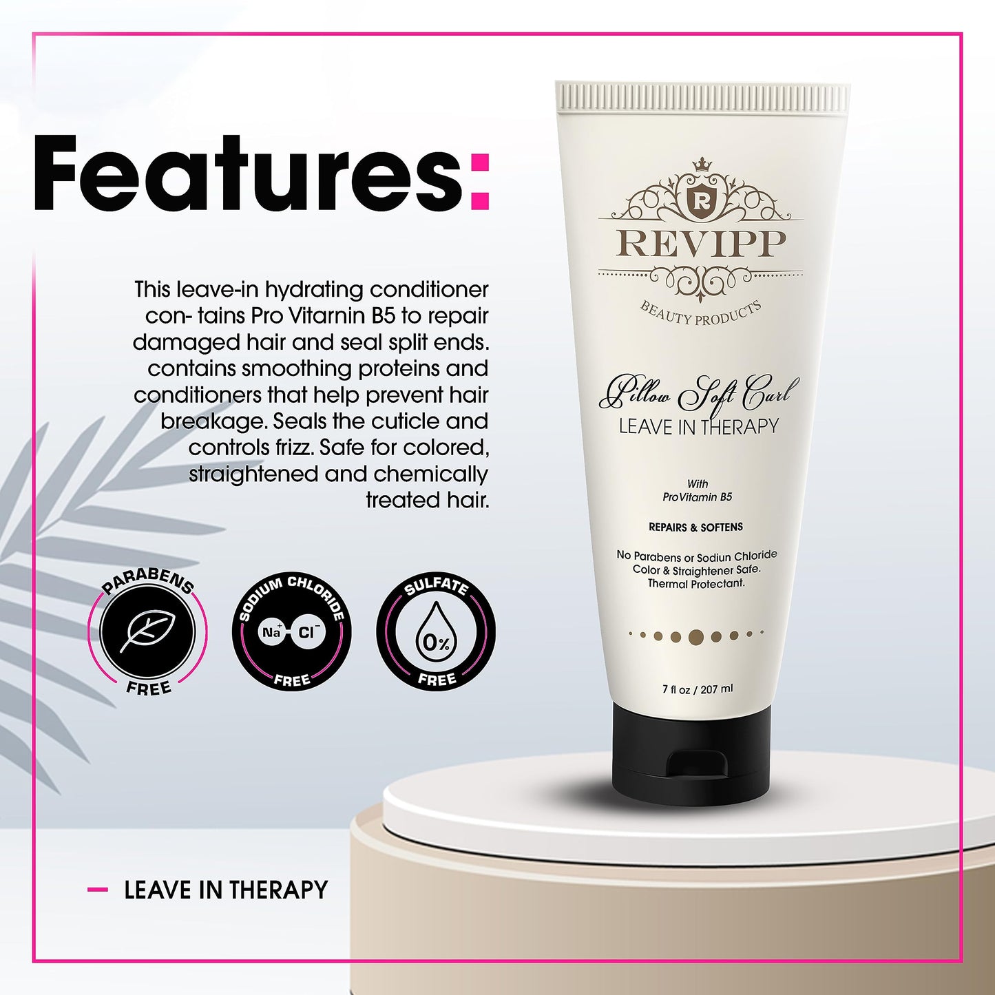 REVIPP Complete Hair Therapy Bundle: Shampoo, Conditioner & Leave-In Treatment - Restore, Strengthen, and Nourish Your Hair